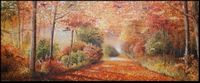 Feeling of Autumn - acryl op doek, 120cm x 50cm