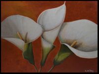 Trio Serenity - acryl op doek, 80cm x 60cm