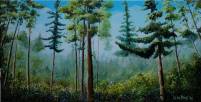Healing Woods - acryl op doek, 120cm x 60cm